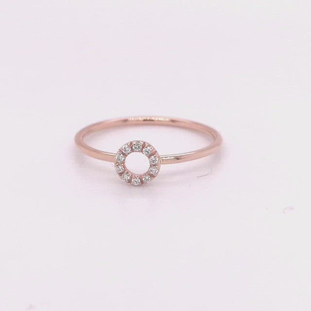 Rosegold Ring Diamant